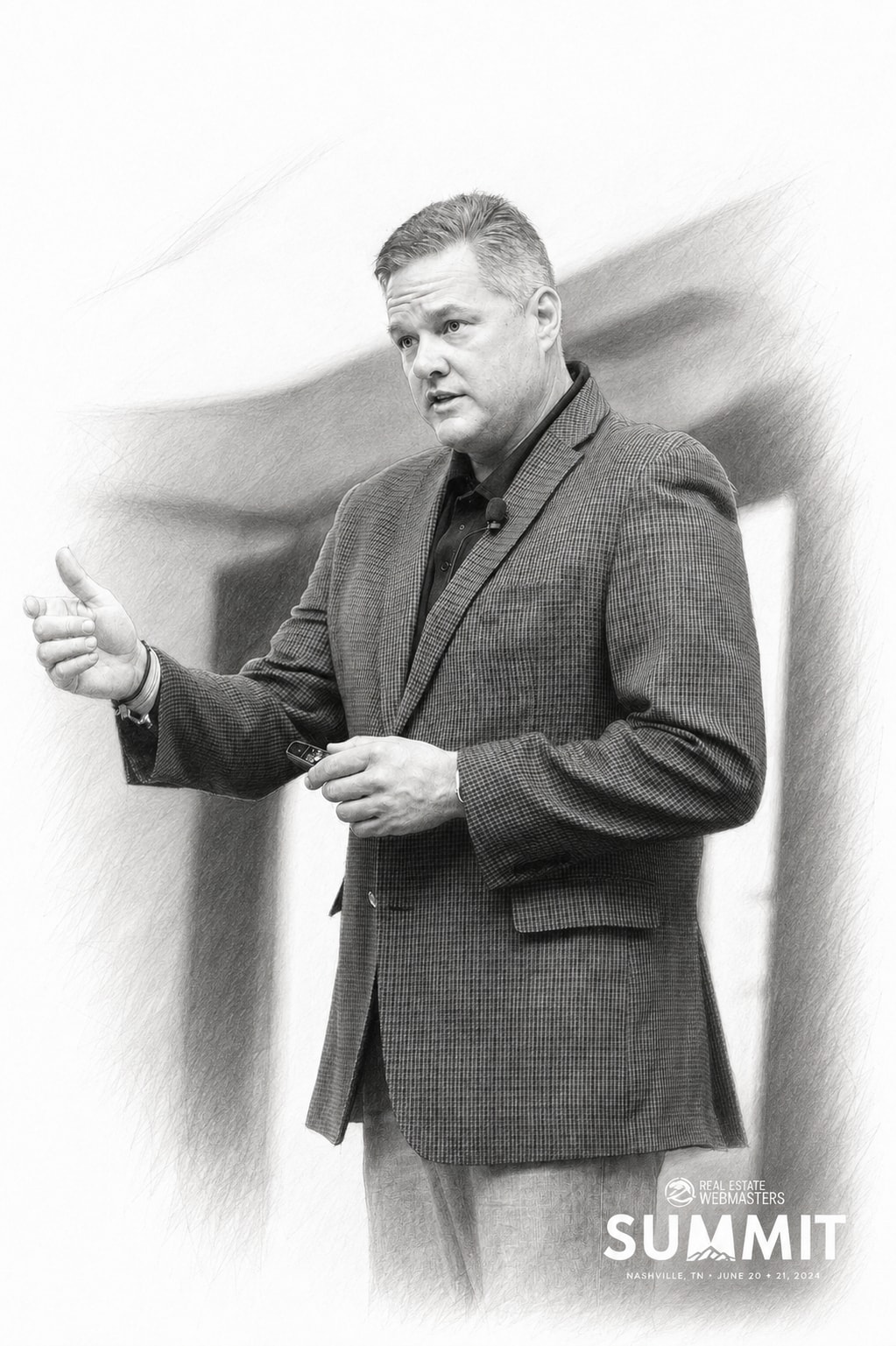 Chris Pollinger making a point during a Summit presentation
